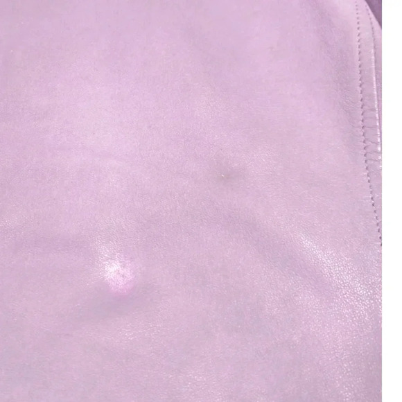 POLO RALPH LAUREN LAMB LEATHER MOTO ZIP UP JACKET GIRLS - Picture 10 of 11